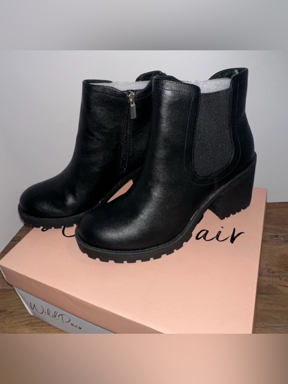 Wild Pair Black Ankle Boots